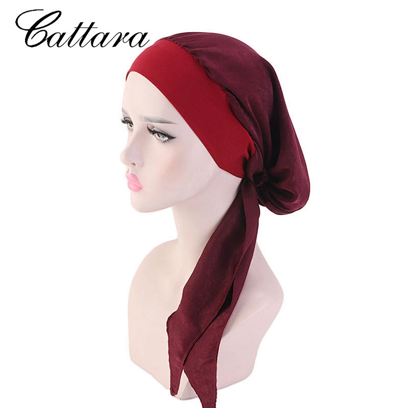 Pastoral Style Imitation Silk Turban Hat Elastic Hair Band Braid Hat Pirate Hat
