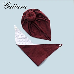 Baby Two-Piece Set Coral Fleece Towel Head Band