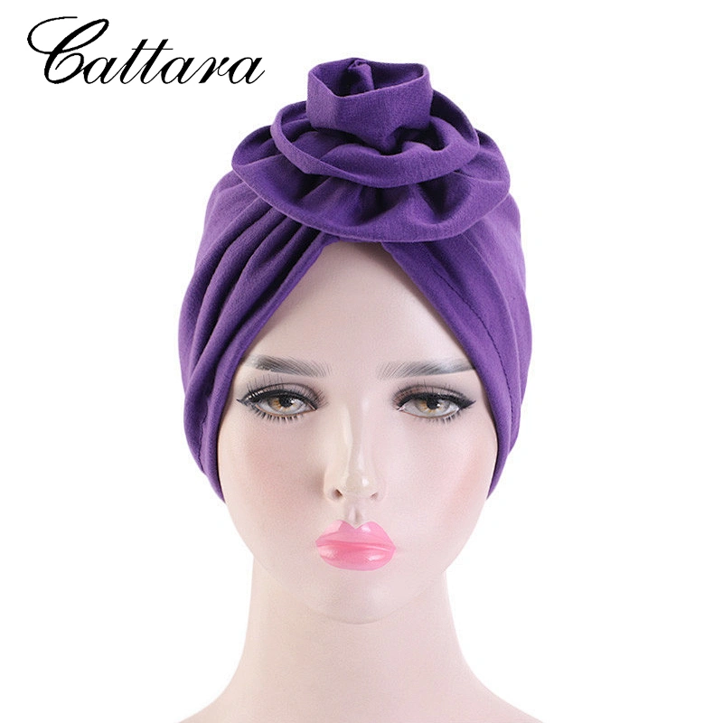 Cotton Pan Flower Bandana Hat Bridal Wedding Hat Muslim Hat