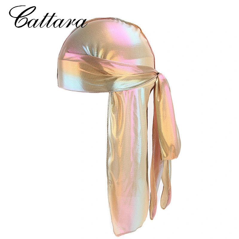 New Laser Unisex Bandana Du Rags Head Wrap Men Spandex Laser King's Durag Bulk Rags Cheap DuRags For Unisex