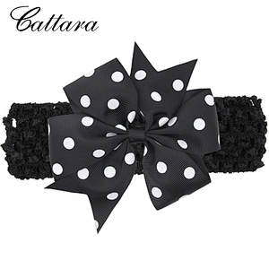 Children Polka Dot Swallowtail Bow Wide Head Band