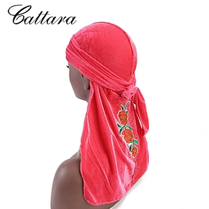 New Style Rose Rhinestone Flannel Long Tail Pirate Hat Strappy Cloak Hat