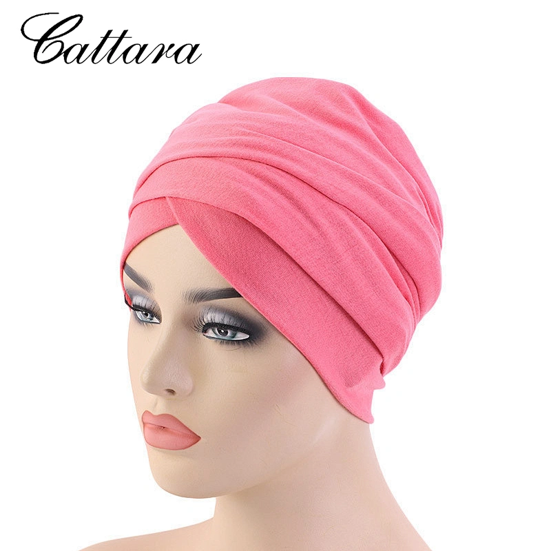 Women Muslim Long Tail Scarf Head Wrap Hat Turban Hijab HairCap Beanie Bandanas