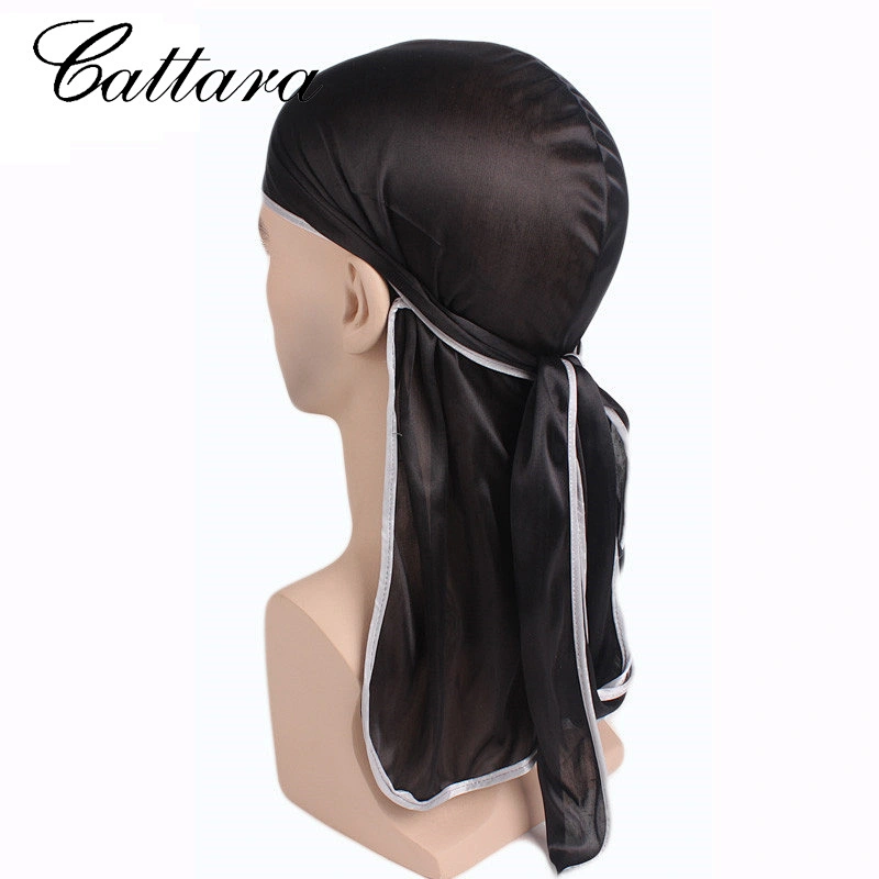 New Style Long Tail Braid Pirate Hat,Silky Durag,Elastic Toe Cap,Chemotherapy Hat
