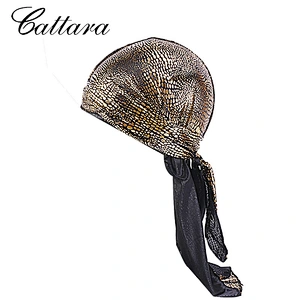 New Arrival Designer Skull Pattern Gold Durag 360 Unisex Durag Headwrap Turban Bandana Cap Wholesale Durag For Men