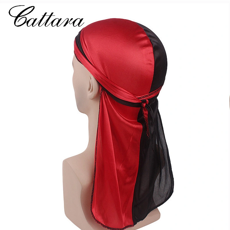 Long Silky Tail Scarf Muslim Headpieces Pirate Hat Durag Chemo Caps Skull Hat Turban hair band