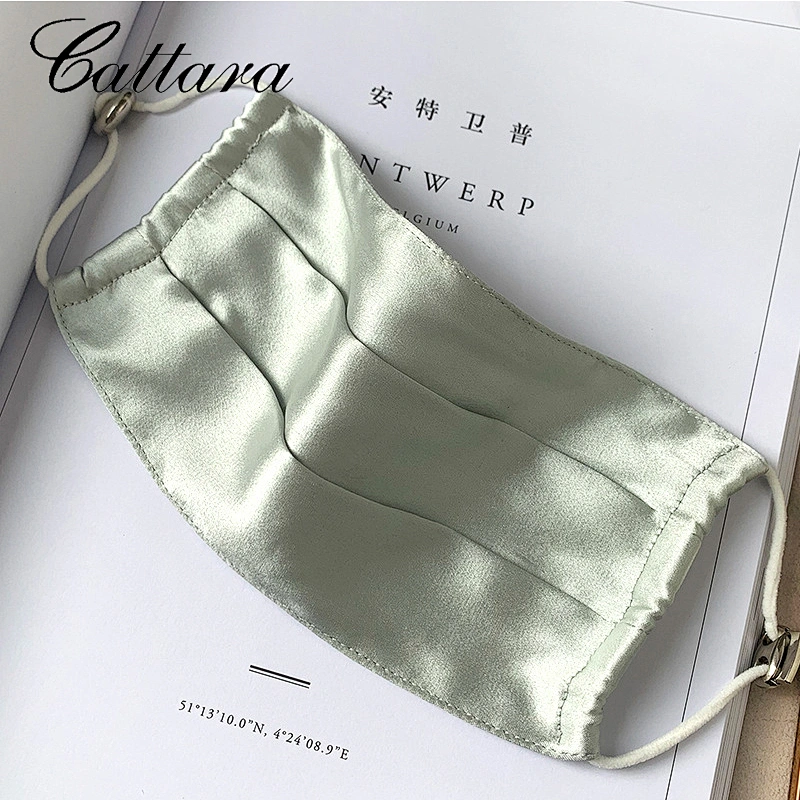 2020 Summer New Anti-Ultraviolet Double-layer Dustproof Silk Pure Color Mask