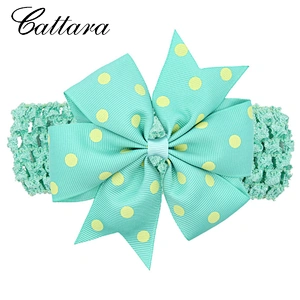 Children Polka Dot Swallowtail Bow Wide Head Band