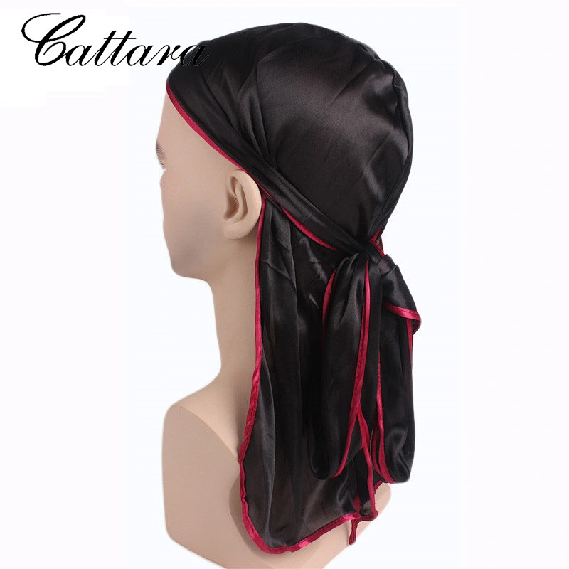 New Style Long Tail Braid Pirate Hat,Silky Durag,Elastic Toe Cap,Chemotherapy Hat