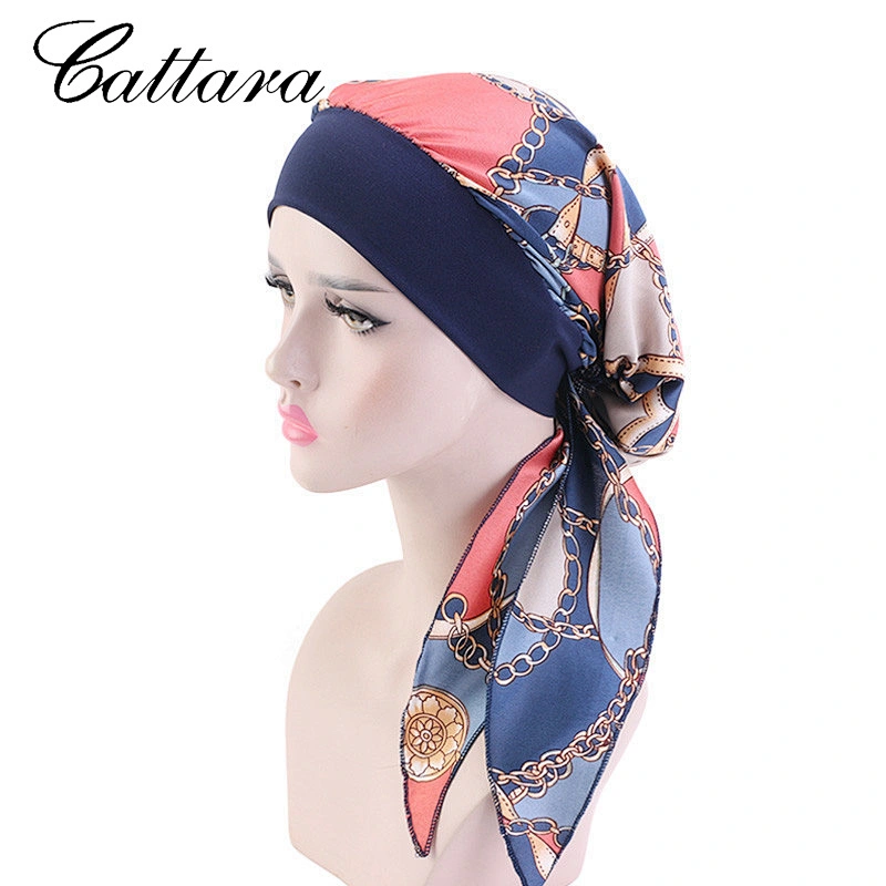 Pastoral Style Imitation Silk Turban Hat Elastic Hair Band Braid Hat Pirate Hat