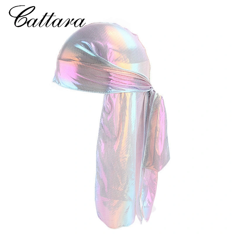 New Laser Unisex Bandana Du Rags Head Wrap Men Spandex Laser King's Durag Bulk Rags Cheap DuRags For Unisex