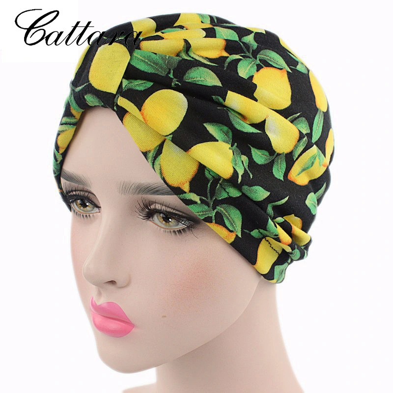 New Design Fashion Women Night Sleep Hair Care Cap Women Printing Flower Bandanas Headcover Hijab Silky Turban Bonnet