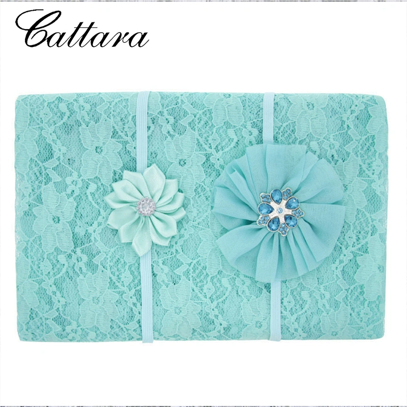 Lace Baby Quilt Head Band Three-Piece Set