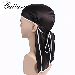 New Style Long Tail Braid Pirate Hat,Silky Durag,Elastic Toe Cap,Chemotherapy Hat