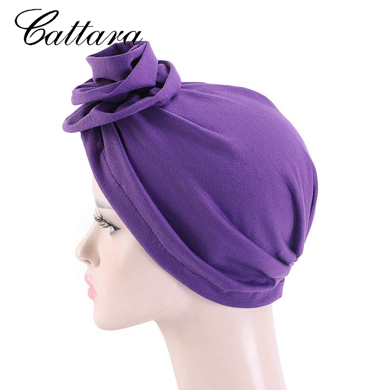 Cotton Pan Flower Bandana Hat Bridal Wedding Hat Muslim Hat