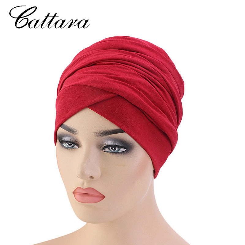 Women Muslim Long Tail Scarf Head Wrap Hat Turban Hijab HairCap Beanie Bandanas
