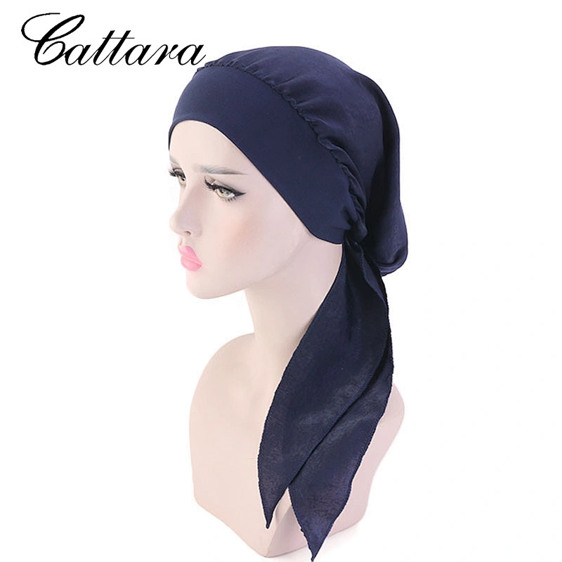 Pastoral Style Imitation Silk Turban Hat Elastic Hair Band Braid Hat Pirate Hat