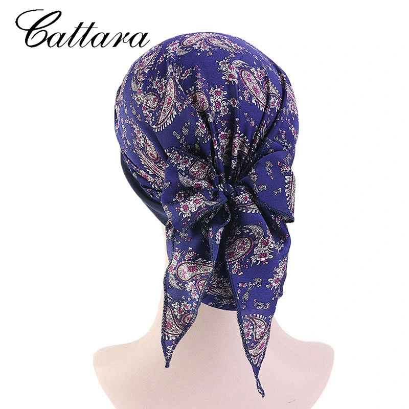 Pastoral Style Imitation Silk Turban Hat Elastic Hair Band Braid Hat Pirate Hat