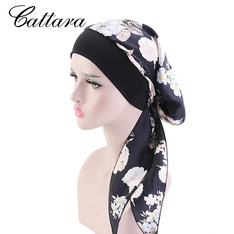 Pastoral Style Imitation Silk Turban Hat Elastic Hair Band Braid Hat Pirate Hat