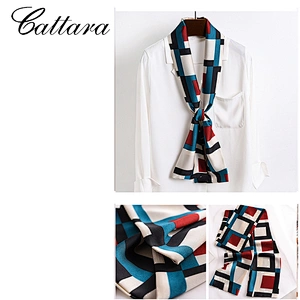 Spring and Autumn New European and American Thin Sunscreen Silk Scarf