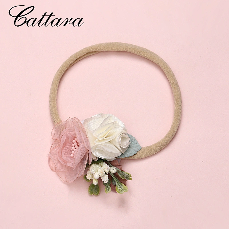 Super Soft Seamless Hair Band Hand Stitching Flowers Children'S Headdress