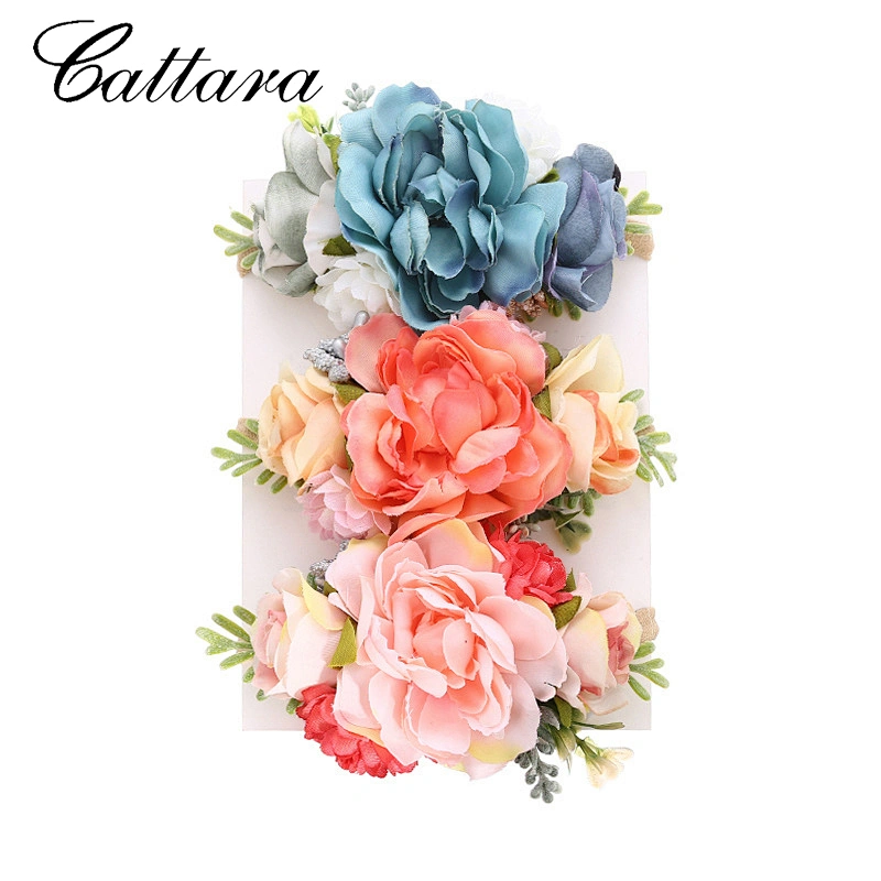 Diy Bohemian Style Girl Head Flower, Baby Simulation Flower Hair Tie