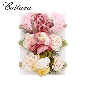 Diy Bohemian Style Girl Head Flower, Baby Simulation Flower Hair Tie