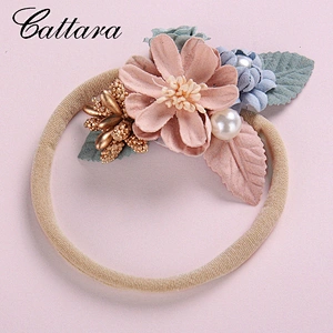 Hand-Stitched Pearl Flower Children'S Headdress
