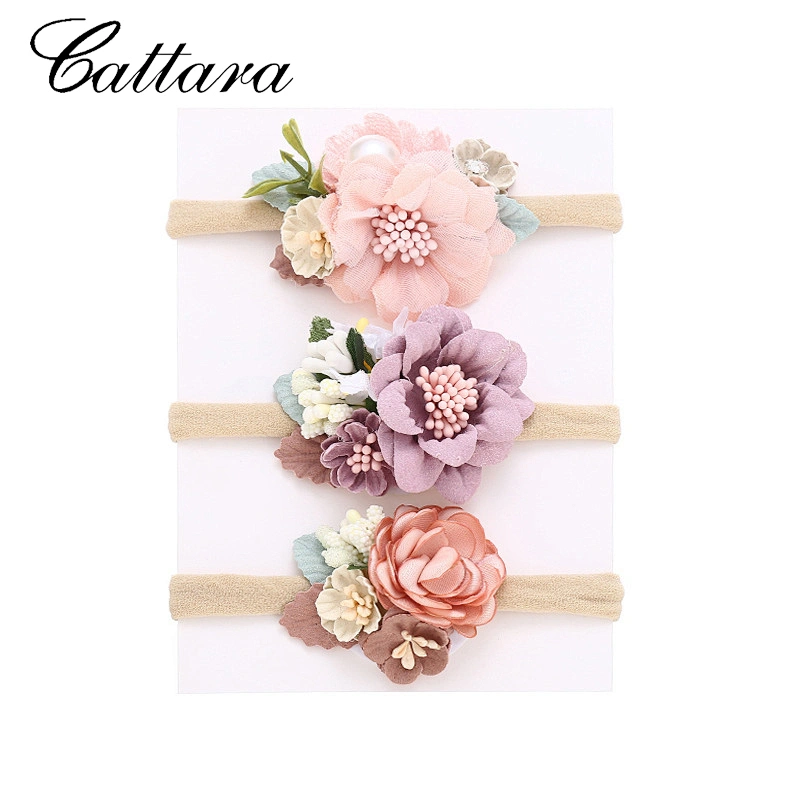 Diy Bohemian Style Girl Head Flower, Baby Simulation Flower Hair Tie