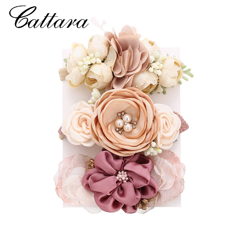 Diy Bohemian Style Girl Head Flower, Baby Simulation Flower Hair Tie