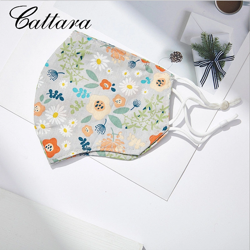 Dustproof Cotton Mask Printed Folding Ear Rope Adjustable Stereo Mask