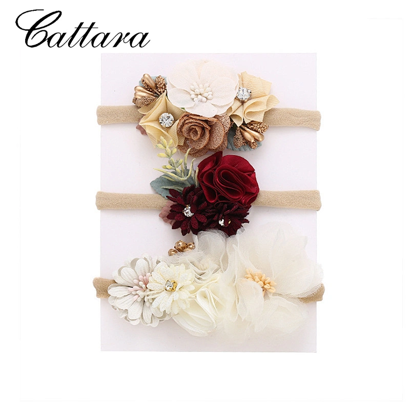 Diy Bohemian Style Girl Head Flower, Baby Simulation Flower Hair Tie