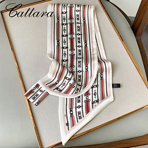 European and American Retro Spring and Summer New Imitation Silk Decorative Scarf