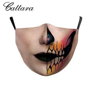 Halloween Digital Printing Male Adult Child Protection Adjustable Ear with Dust Mask