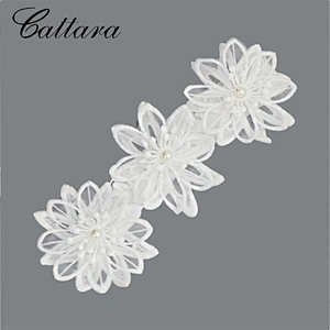 Children'S White Lace Flower Headband