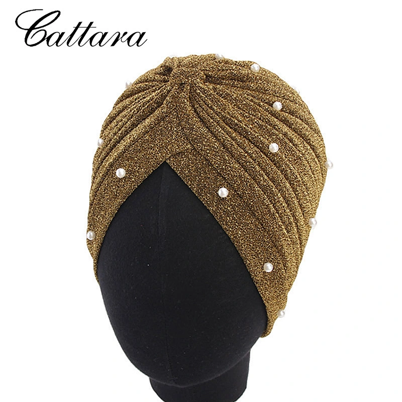 Turban Hat Women Pearl Gypsophila