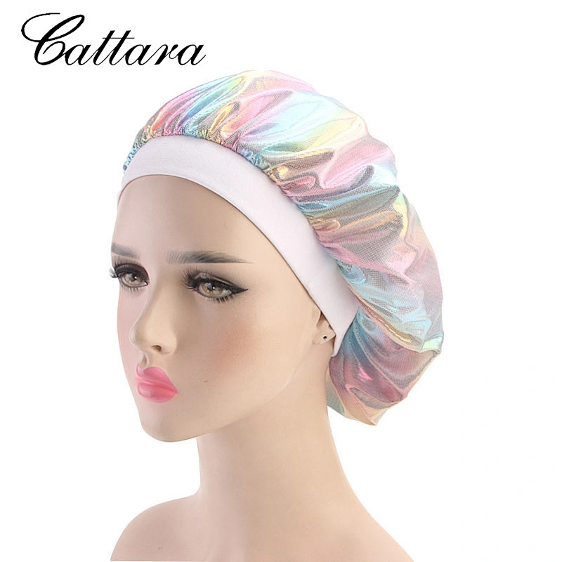 New Laser High Elasticity Wide Brim Night Hat