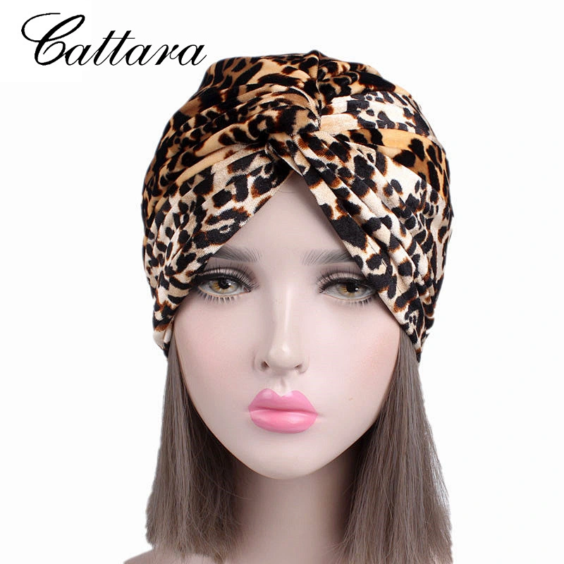 New Velvet Stretch Cross Bandana Hat