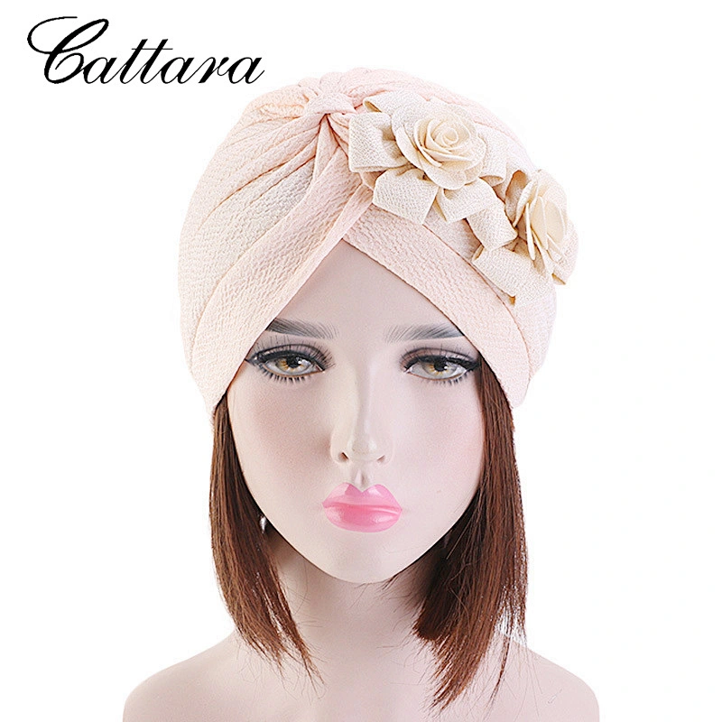 Two Flower Thread Headscarf Hat Ethnic Style Fashion Hat
