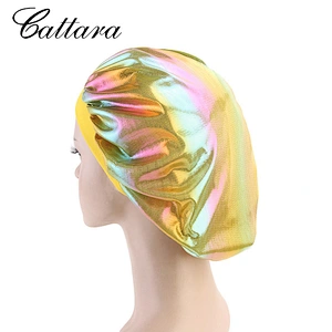 New Laser High Elasticity Wide Brim Night Hat
