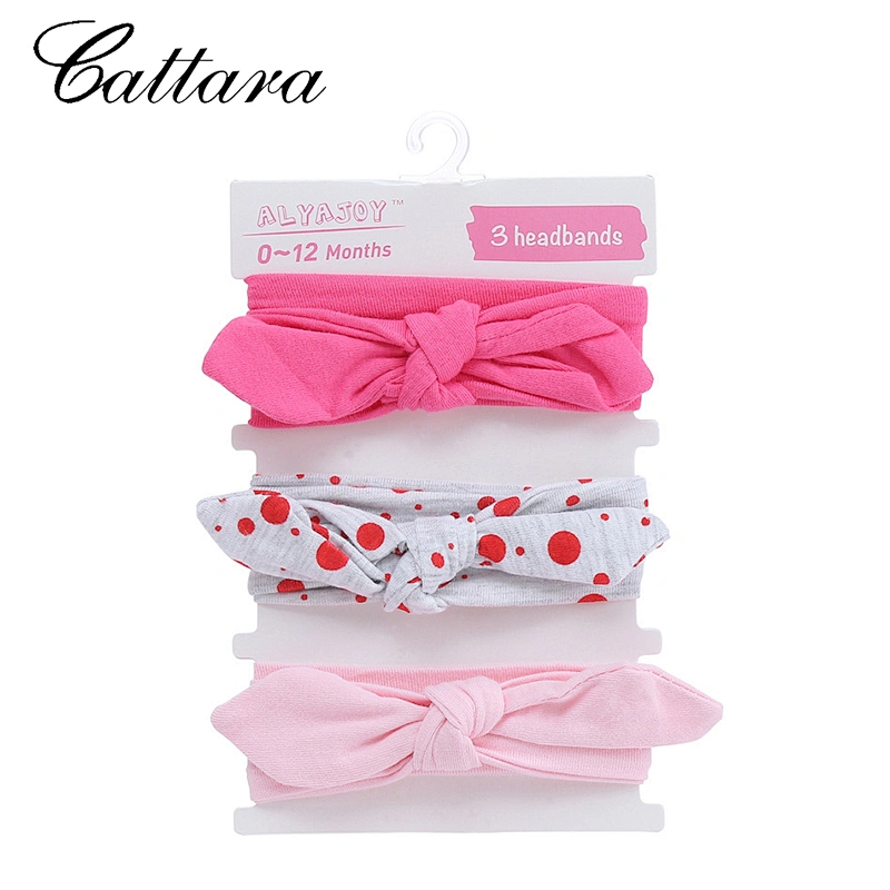Baby Solid Color Bow Three Pack Hair Band