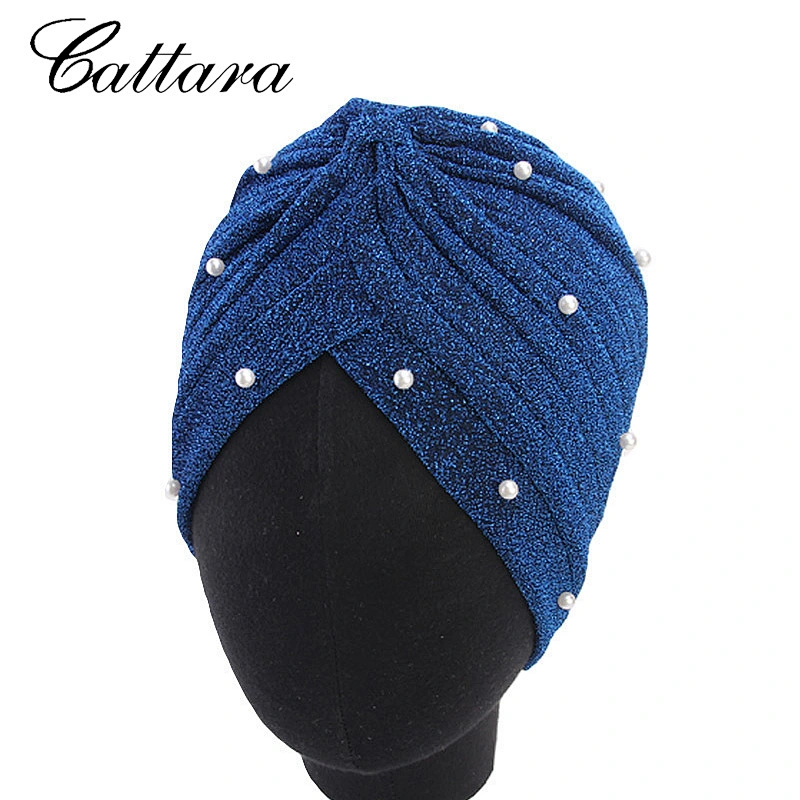 Turban Hat Women Pearl Gypsophila