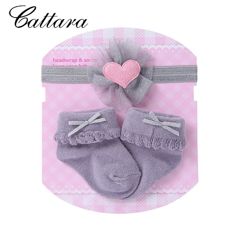Cute Baby Mesh Socks Hair Band Set