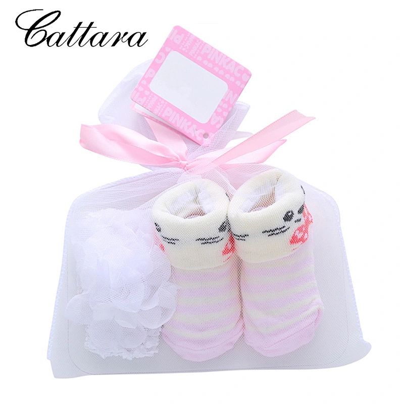 Baby Bow Polka Dot Socks Hair Band Set