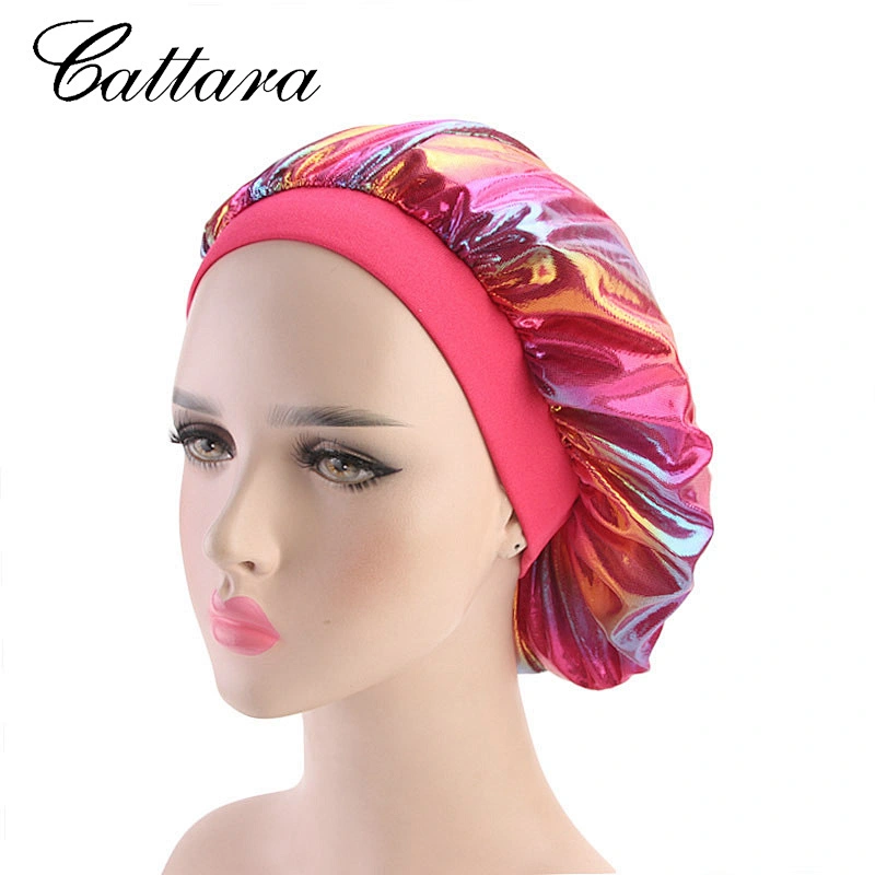New Laser High Elasticity Wide Brim Night Hat