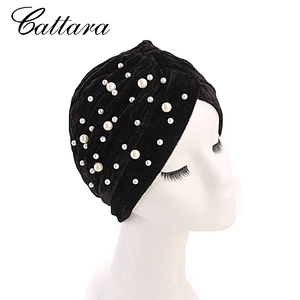 Ladies Pearl Retro Bandana Hat