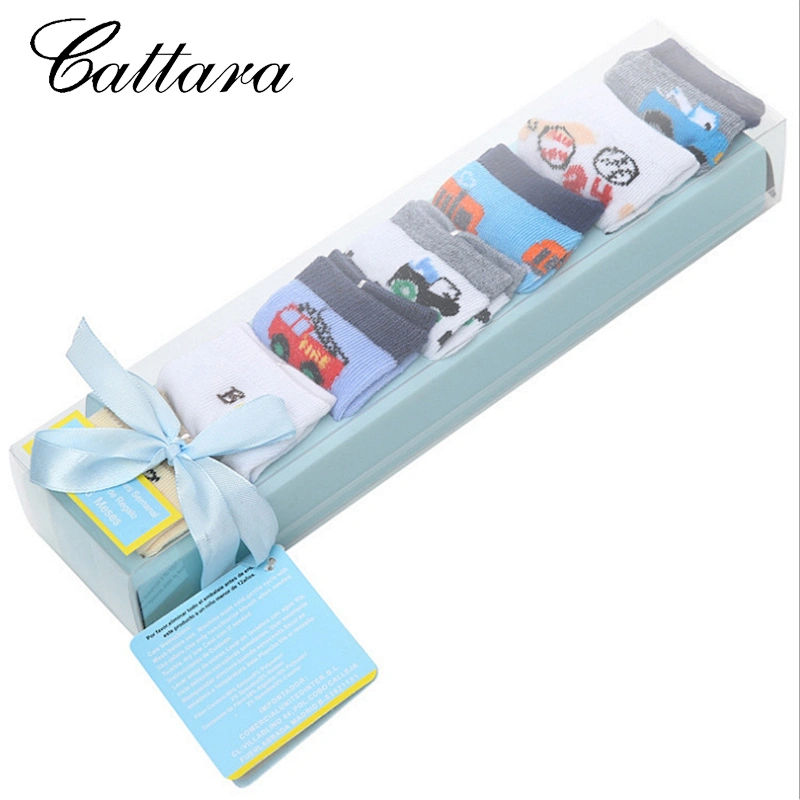 Newborn Socks With Cotton Letter Cartoon Gift Box
