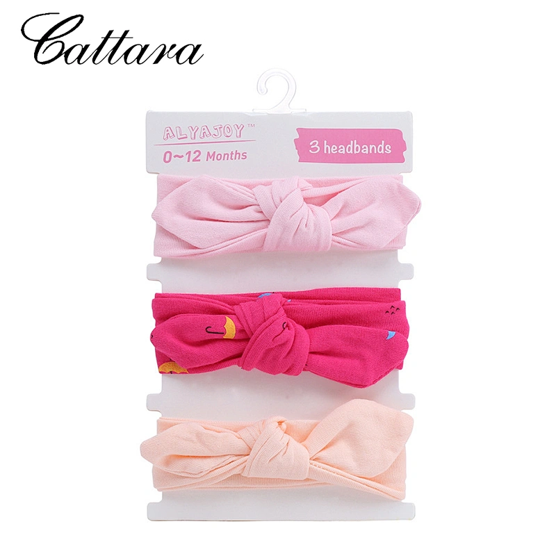 Baby Solid Color Bow Three Pack Hair Band