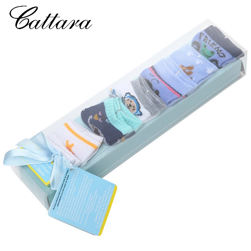 Newborn Socks With Cotton Letter Cartoon Gift Box