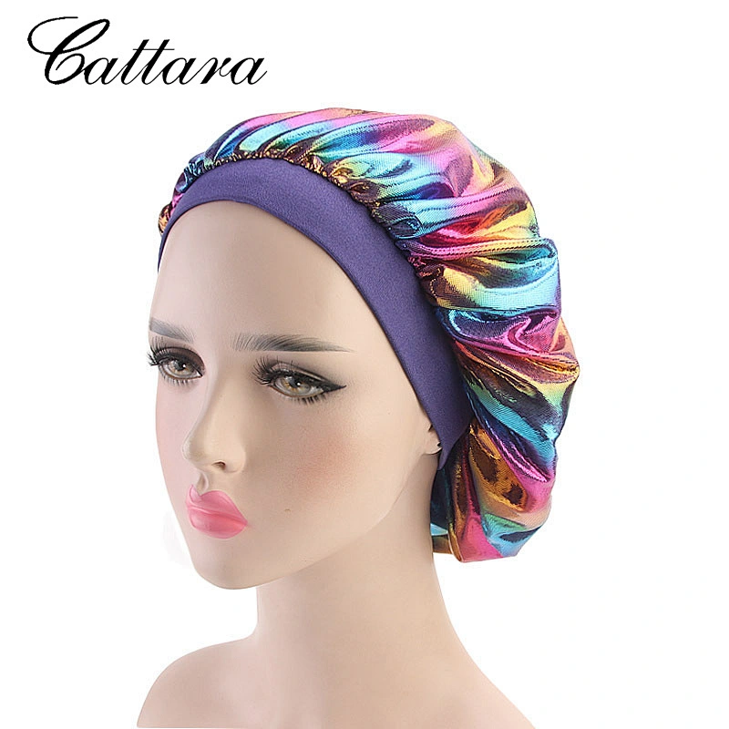 New Laser High Elasticity Wide Brim Night Hat